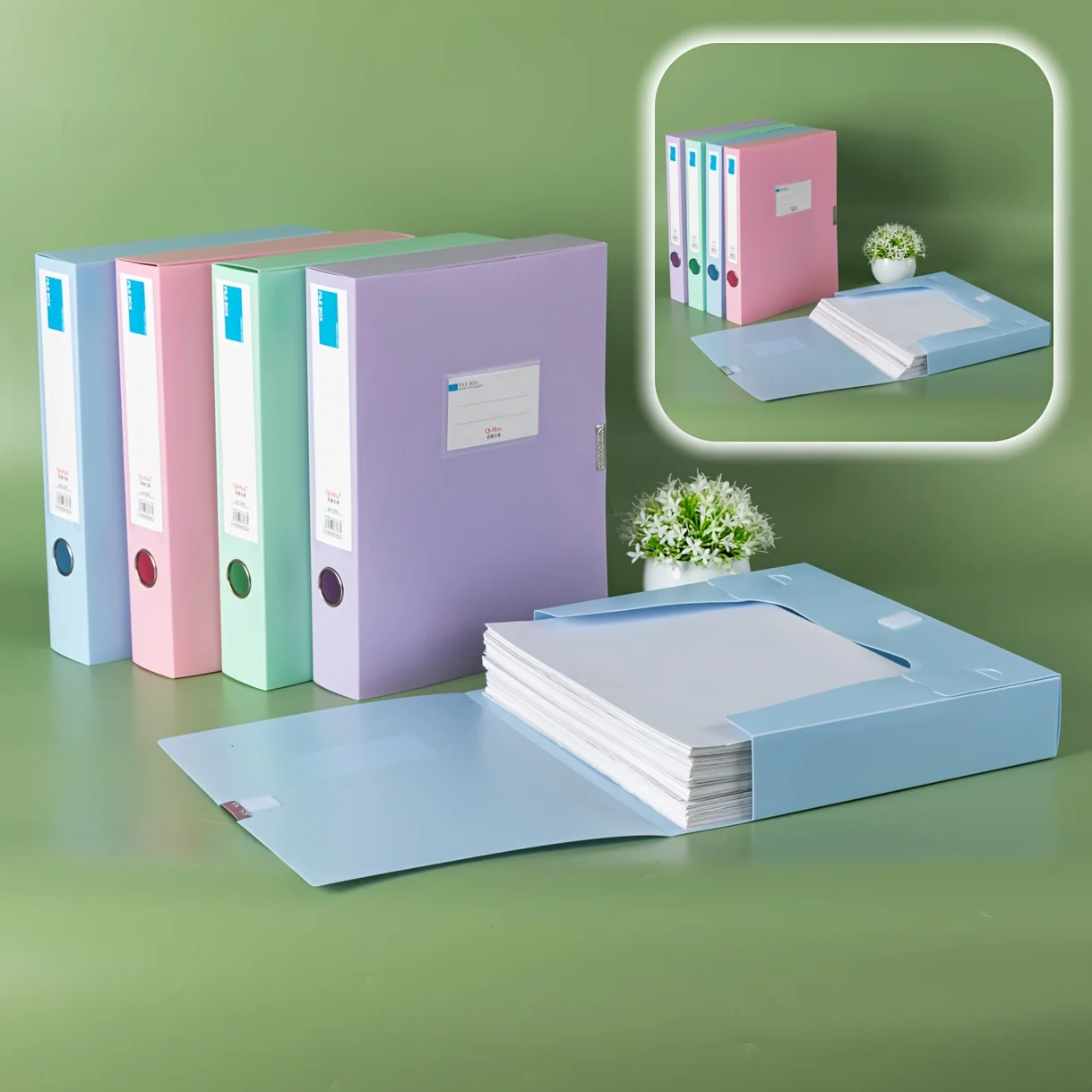 3pcs Large Capacity Plastic File Boxes for Office Use - Document, Personnel Records, Financial Accounting, and Invoice Storage
3pcs Large Capacity Plastic File Boxes for Office Use - Document, Personnel Records, Financial Accounting, and Invoice Storage