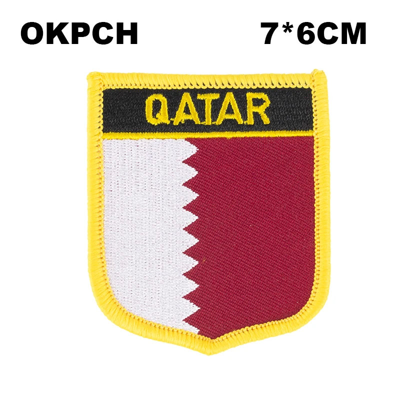 5pcs a lot Qatar Flag Embroidery Patches Saw on Transfer Patches Sewing Applications for Clothes Back Pack Cap
5pcs a lot Qatar Flag Embroidery Patches Saw on Transfer Patches Sewing Applications for Clothes Back Pack Cap