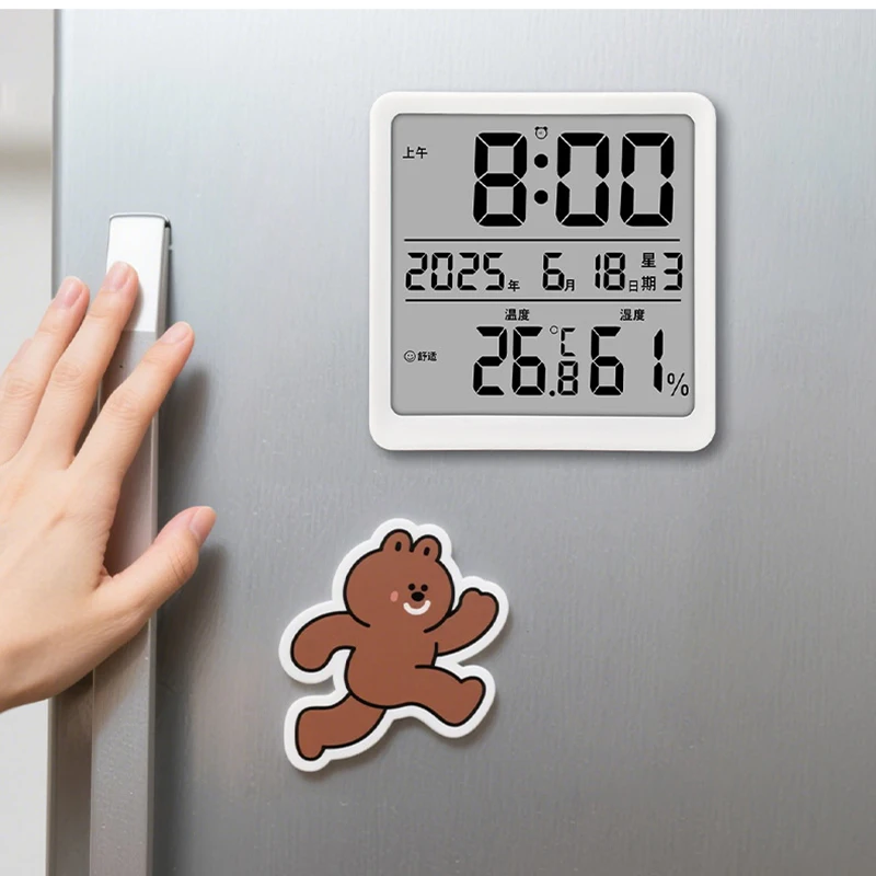 Multifunctional Temperature Humidity Meter High Precision Large Screen Display With Time And Magnetic Suction For Home Indoor
Multifunctional Temperature Humidity Meter High Precision Large Screen Display With Time And Magnetic Suction For Home Indoor