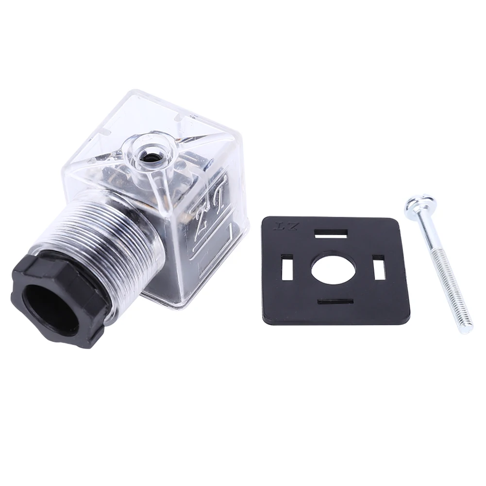 Hydraulic Solenoid Coil Valve Plug with Lamp Transparent AC 220V Solenoid Valve Connector Hydraulic Solenoid Plug
Hydraulic Solenoid Coil Valve Plug with Lamp Transparent AC 220V Solenoid Valve Connector Hydraulic Solenoid Plug