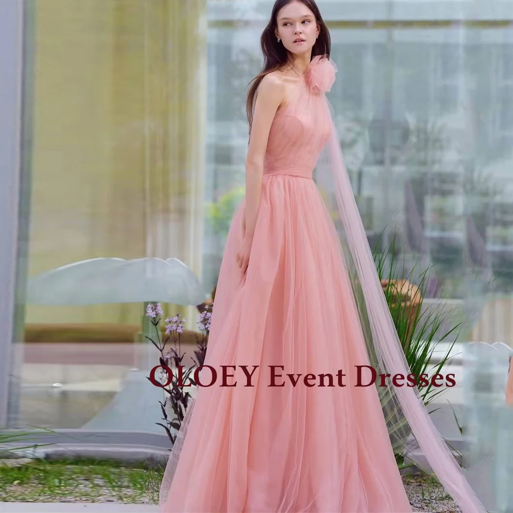 OLOEY Elegant Halter A Line Prom Dress Korea Photo Shoot V Neck Floor Length Wedding Party Gown Corset Soft Tulle Customized
OLOEY Elegant Halter A Line Prom Dress Korea Photo Shoot V Neck Floor Length Wedding Party Gown Corset Soft Tulle Customized