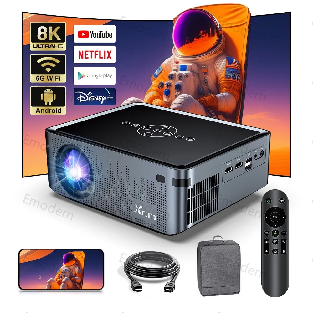 Original X1 Pro T972 4K Smart Projector 580ANSI 5G WIFI LED 8K Video Full HD 1080P Home Theater Projector 4K Projectors
Original X1 Pro T972 4K Smart Projector 580ANSI 5G WIFI LED 8K Video Full HD 1080P Home Theater Projector 4K Projectors