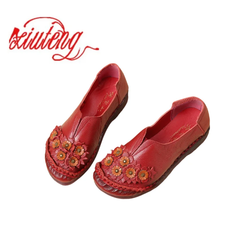 Xiuteng New 2025 middle-aged and elderly mothers shoes with soft soles genuine leather floral ethnic women's shoes
Xiuteng New 2025 middle-aged and elderly mothers shoes with soft soles genuine leather floral ethnic women's shoes