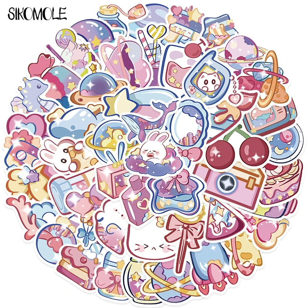 10/30/50PCS Cute Rainbow Candy Colorful Decoration Scrapbooking PVC Sticker Aesthetic Korean Stationery School Supplies For Kids
10/30/50PCS Cute Rainbow Candy Colorful Decoration Scrapbooking PVC Sticker Aesthetic Korean Stationery School Supplies For Kids