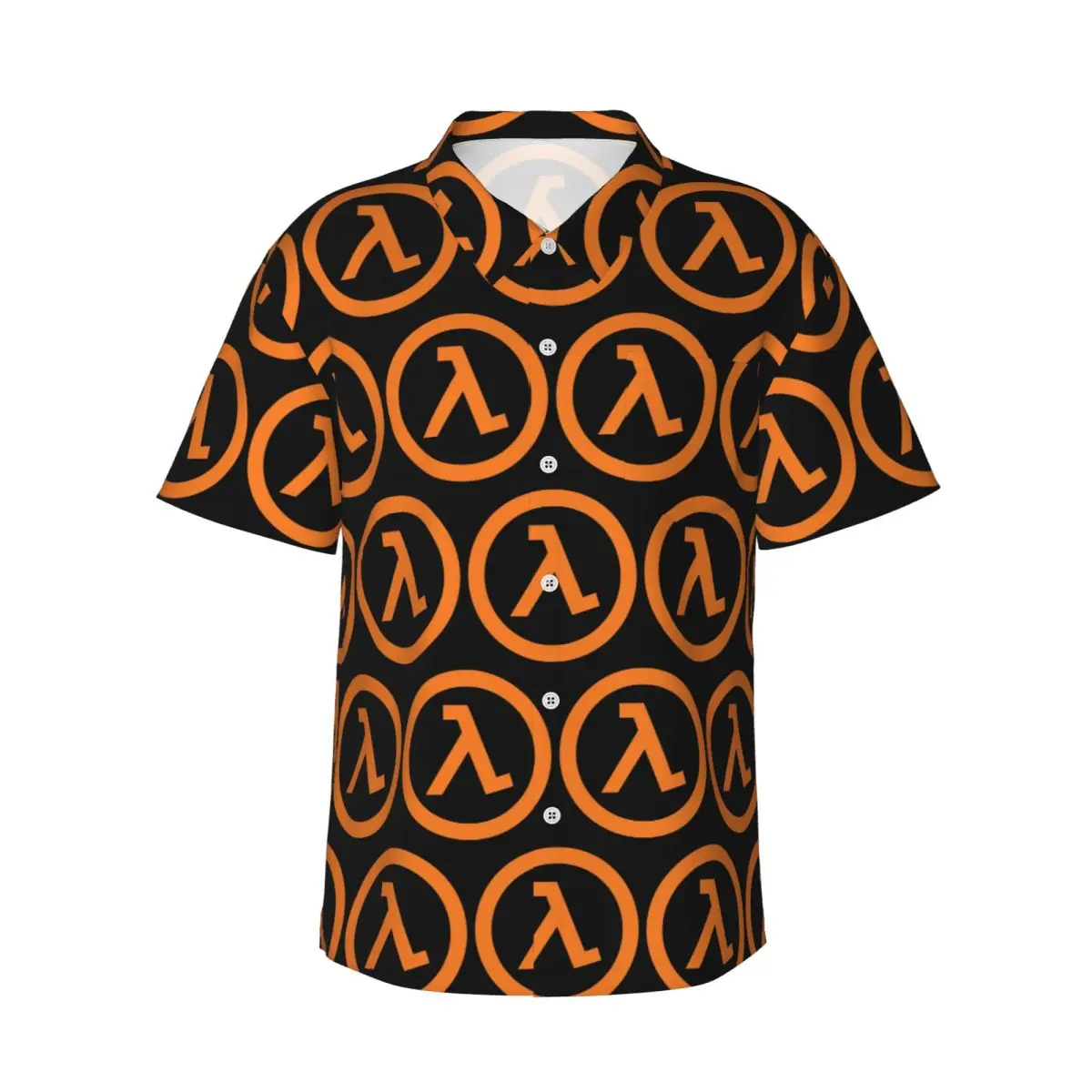 Half Life Lambda Men's Shirts Hawaiian Short Sleeve Shirt Funny Button Tops for Summer Beach
Half Life Lambda Men's Shirts Hawaiian Short Sleeve Shirt Funny Button Tops for Summer Beach