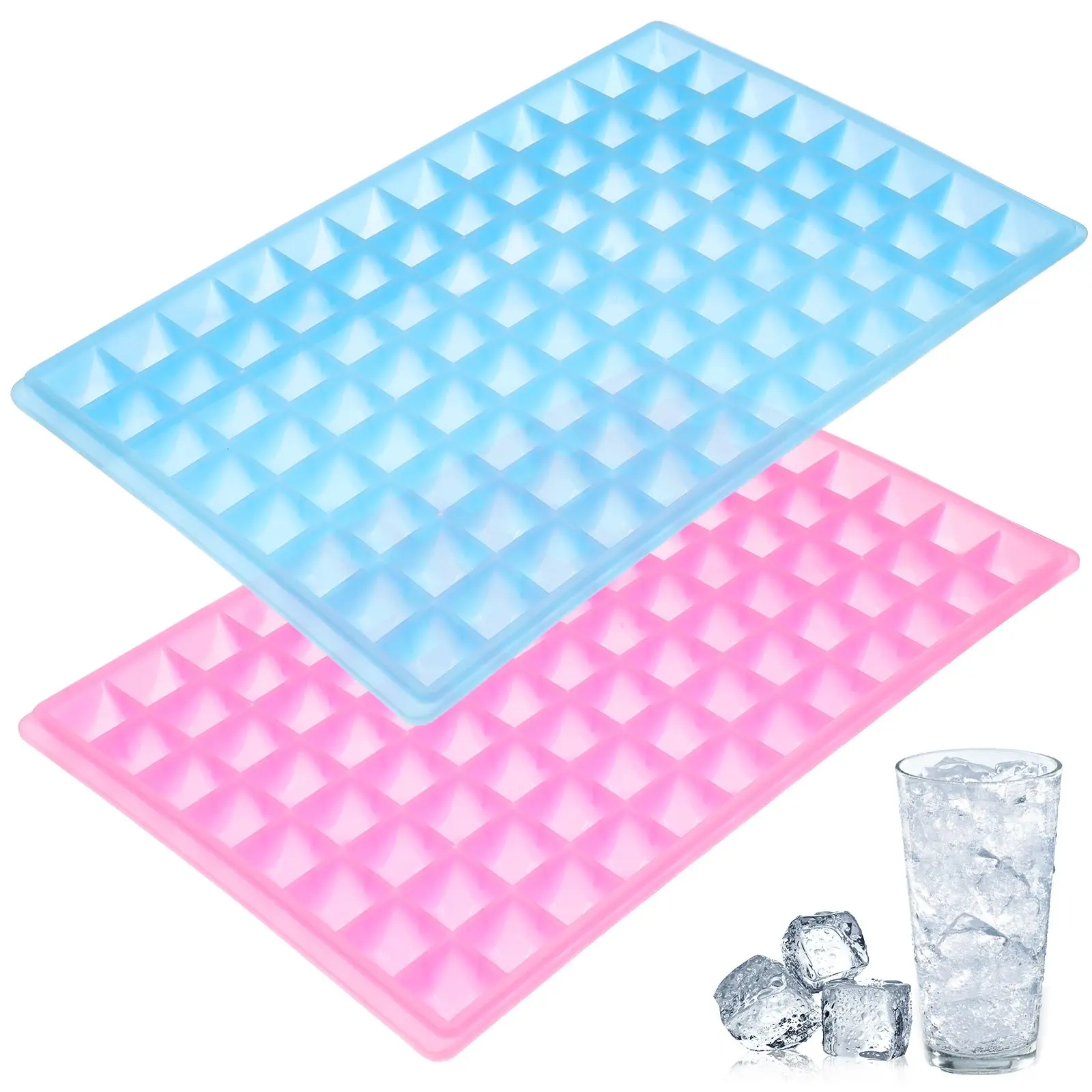 2Pcs Ice Trays Maker Food Grade PP 96 Cavities Cube Mold Release Stackable Freezer Kitchen Bar Party Use
2Pcs Ice Trays Maker Food Grade PP 96 Cavities Cube Mold Release Stackable Freezer Kitchen Bar Party Use