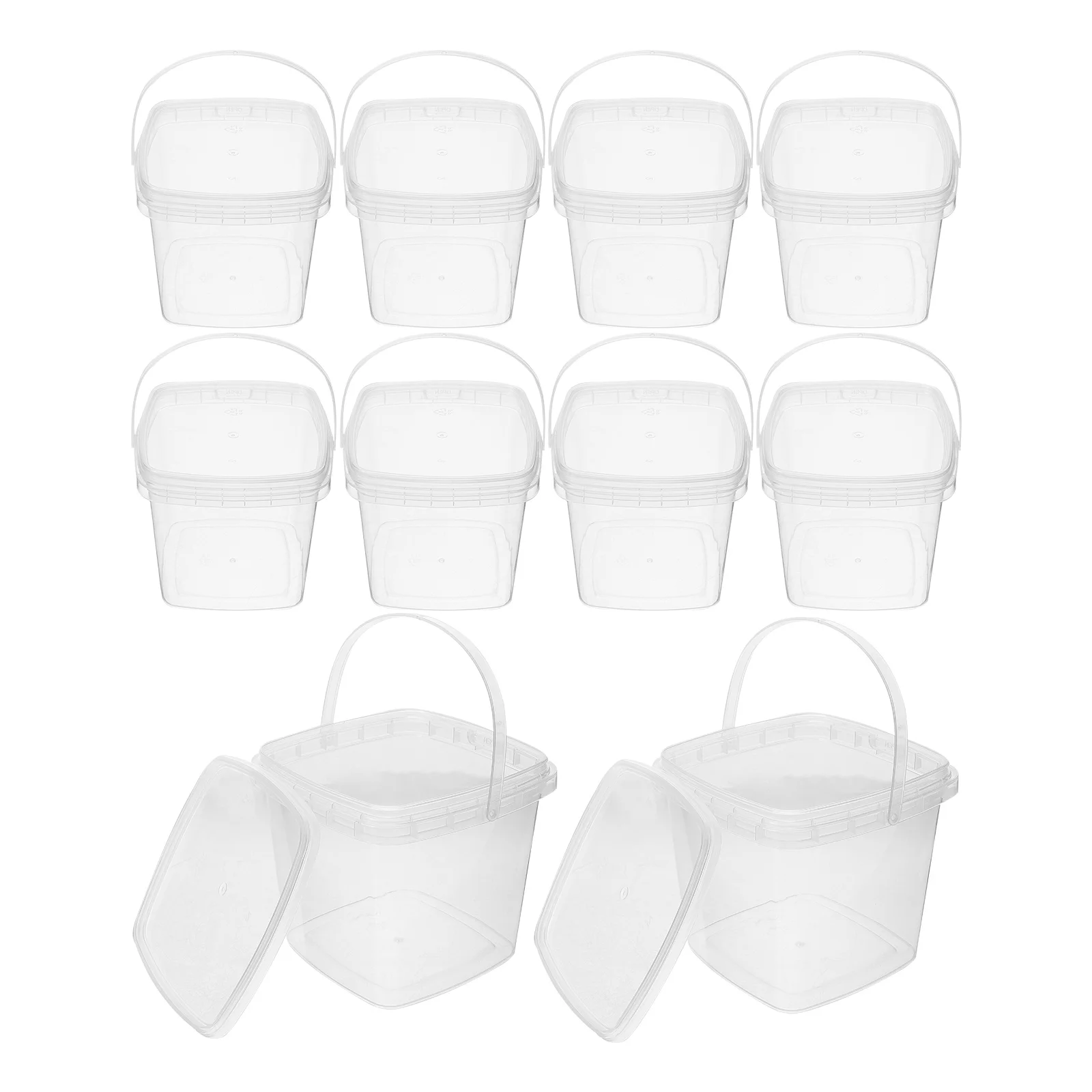 10 Pcs Small Ice Cream Bucket Square Container Cube Tray PP Reusable Containers Non Stick Smooth Corners Burr Free
10 Pcs Small Ice Cream Bucket Square Container Cube Tray PP Reusable Containers Non Stick Smooth Corners Burr Free