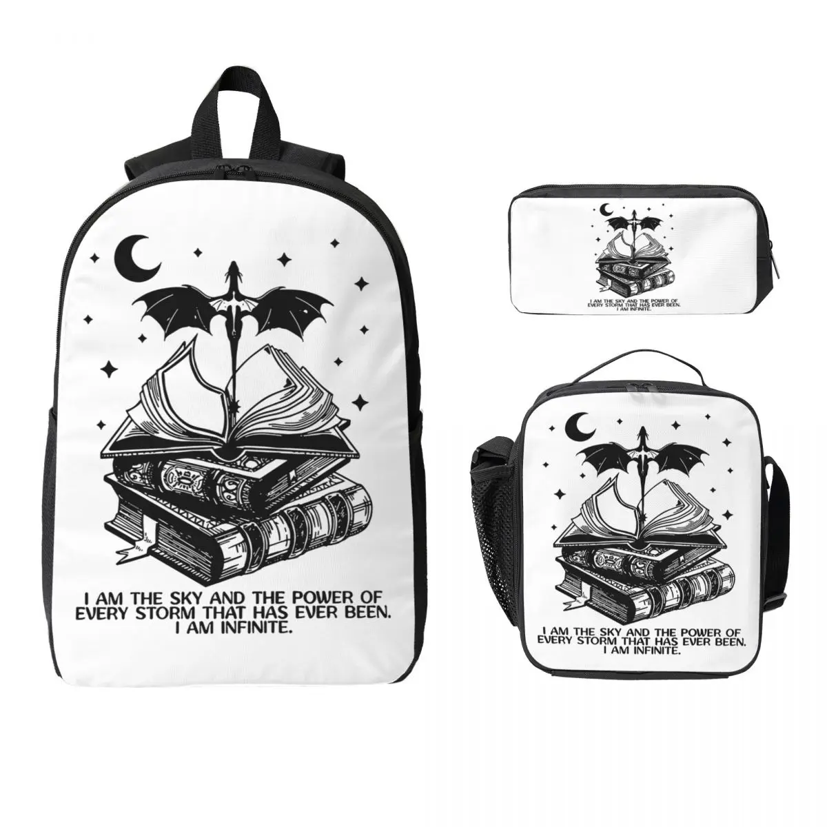 Fourth Wing Basgiath War College Backpack Student BookBag School Bag Computer Shoulder Bags 3ps Insulated Lunch Bag Pencil Case
Fourth Wing Basgiath War College Backpack Student BookBag School Bag Computer Shoulder Bags 3ps Insulated Lunch Bag Pencil Case