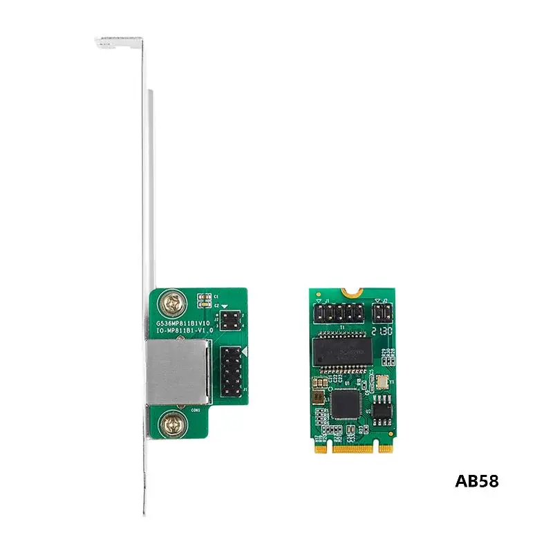 2X 2,5G Base-T Gigabit Network Adapter I225 Чип 2500 Мбит/с M.2 B/M Key To Pcie Ethernet-карта RJ45 Карта контроллера локальной сети
2X 2,5G Base-T Gigabit Network Adapter I225 Чип 2500 Мбит/с M.2 B/M Key To Pcie Ethernet-карта RJ45 Карта контроллера локальной сети