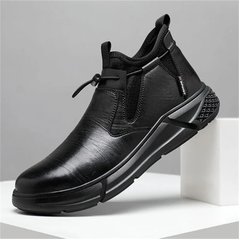 Black Leather Waterproof Safety Work Shoes For Men Steel Toe Office Boots Shoes Indestructible Construction Male Boots Footwear
Black Leather Waterproof Safety Work Shoes For Men Steel Toe Office Boots Shoes Indestructible Construction Male Boots Footwear