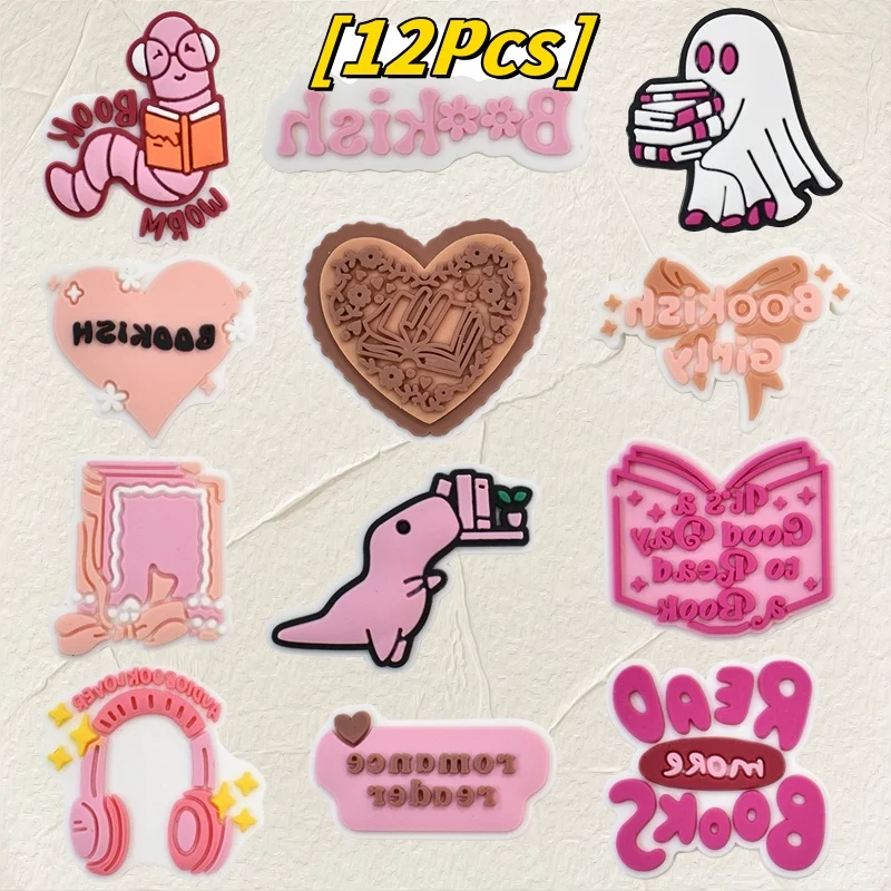12Pcs Cute Books kish Series Accessories Ornaments PVC Buckle For Kids Party Christmas Gift Shoes Accessories
12Pcs Cute Books kish Series Accessories Ornaments PVC Buckle For Kids Party Christmas Gift Shoes Accessories