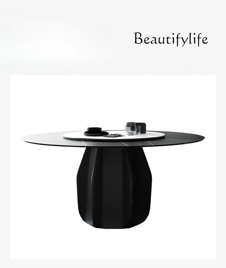 Nordic Ash Light Luxury Stone Plate Dining Table Home High-End round Table Dining Table Combination with Turntable
Nordic Ash Light Luxury Stone Plate Dining Table Home High-End round Table Dining Table Combination with Turntable