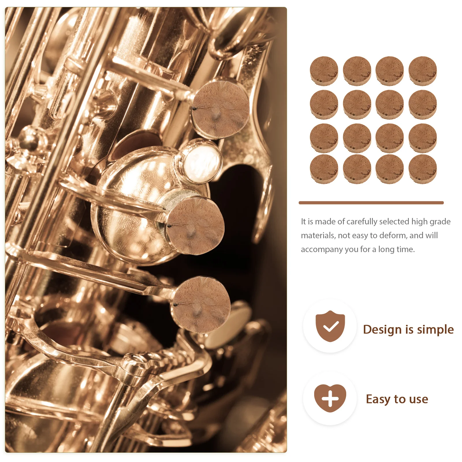 Saxophone Cork Cushions Cork Key Pads Saxophone Key Accessories Saxophone Key Component Saxophone Component
Saxophone Cork Cushions Cork Key Pads Saxophone Key Accessories Saxophone Key Component Saxophone Component