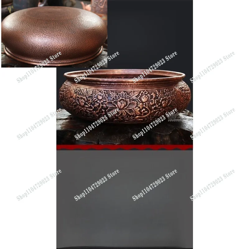 Copper basin handmade thickened retro art round household face washing hands and feet flower decoration cornucopia
Copper basin handmade thickened retro art round household face washing hands and feet flower decoration cornucopia