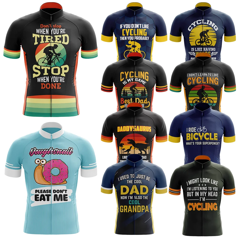 Stop When You're Done Cycling Jersey for Men Breathable Short Sleeve Bib Shorts Durable 20D Gel Pad, Mountain Bicycle Clothing
Stop When You're Done Cycling Jersey for Men Breathable Short Sleeve Bib Shorts Durable 20D Gel Pad, Mountain Bicycle Clothing