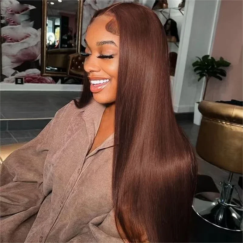 Brown Blond Straight Soft Pre-plucked 26" 180 Density Glueless Synthetic 13X4X1 Lace Front Wig For Women Baby Hair Daily
Brown Blond Straight Soft Pre-plucked 26" 180 Density Glueless Synthetic 13X4X1 Lace Front Wig For Women Baby Hair Daily