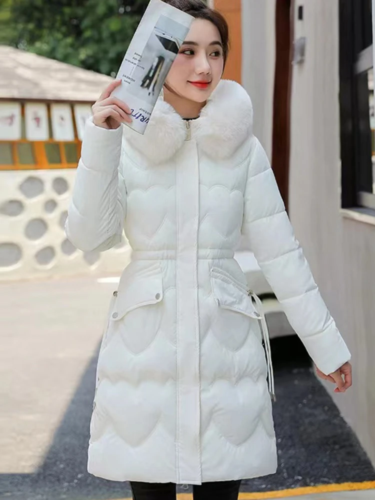 2023 New Winter Cotton Padded Jacket Korean Mid Length Women's Loose Over Knee Long Warm Coat Vintage Winter Down Parkas
2023 New Winter Cotton Padded Jacket Korean Mid Length Women's Loose Over Knee Long Warm Coat Vintage Winter Down Parkas