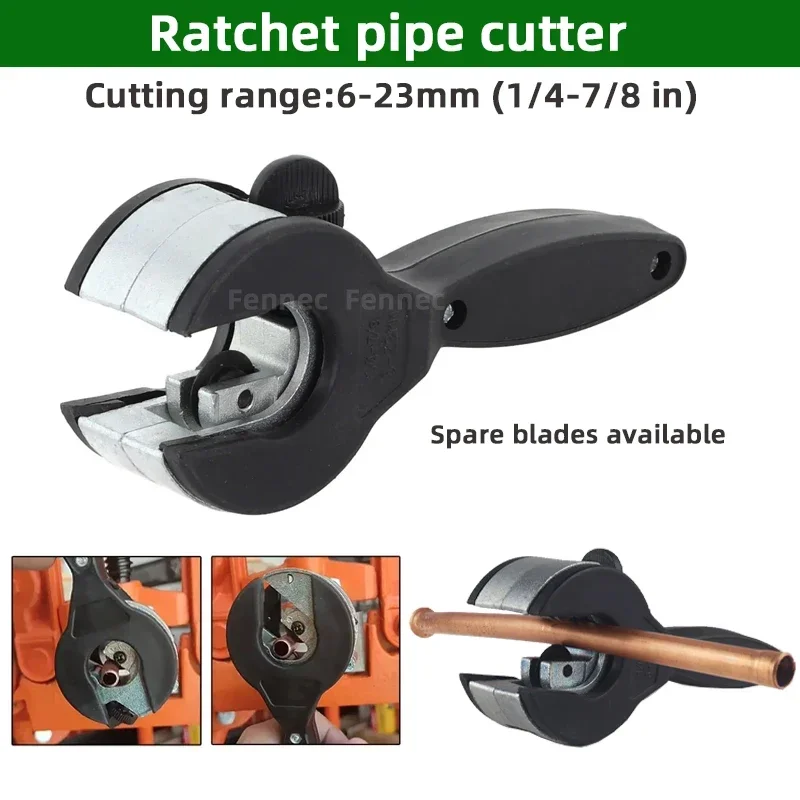 Ratchet Tube Pipe Cutter for Cutting 6-23mm Stainless Steel Copper Aluminium Metal Pipe Ratchet Type Pipe Cutting Tools 1PCS
Ratchet Tube Pipe Cutter for Cutting 6-23mm Stainless Steel Copper Aluminium Metal Pipe Ratchet Type Pipe Cutting Tools 1PCS