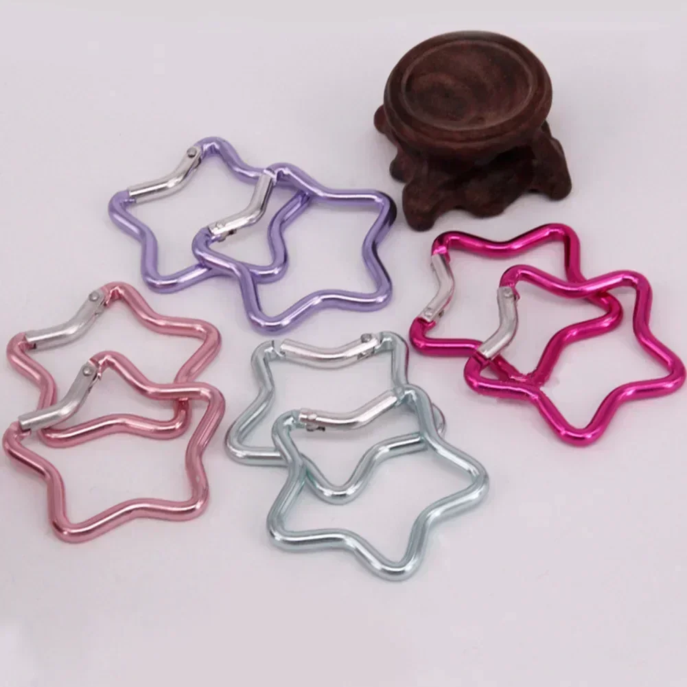 Brand New Carabiner Multi-purpose Heart Spring Hook 3 Pcs Aluminum Alloy Clothing Backpack Colorful Five-pointed Star
Brand New Carabiner Multi-purpose Heart Spring Hook 3 Pcs Aluminum Alloy Clothing Backpack Colorful Five-pointed Star