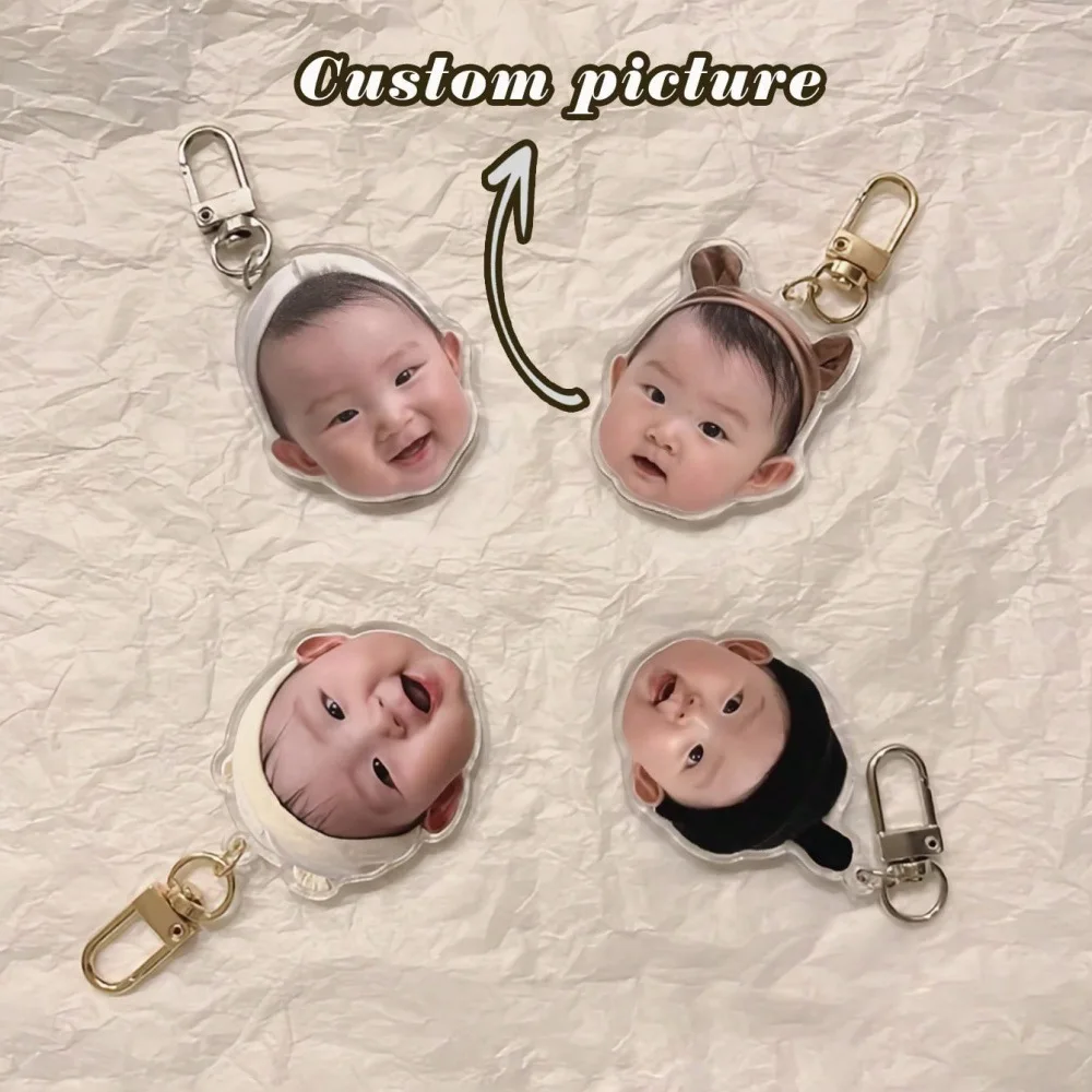 2pcs/ Bag Customized cute baby and pet big head photo acrylic material backpack keychain pendant
2pcs/ Bag Customized cute baby and pet big head photo acrylic material backpack keychain pendant