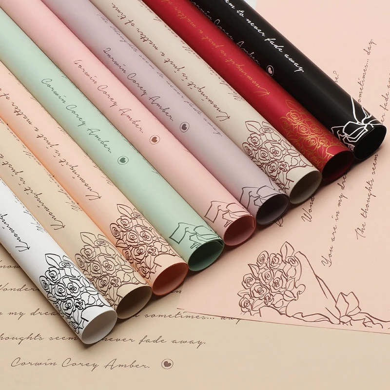 Romantic Flower Wrapping Paper Waterproof Printed Packaging Paper Flower Shop DIY Floral Materials Gift Decoration
Romantic Flower Wrapping Paper Waterproof Printed Packaging Paper Flower Shop DIY Floral Materials Gift Decoration