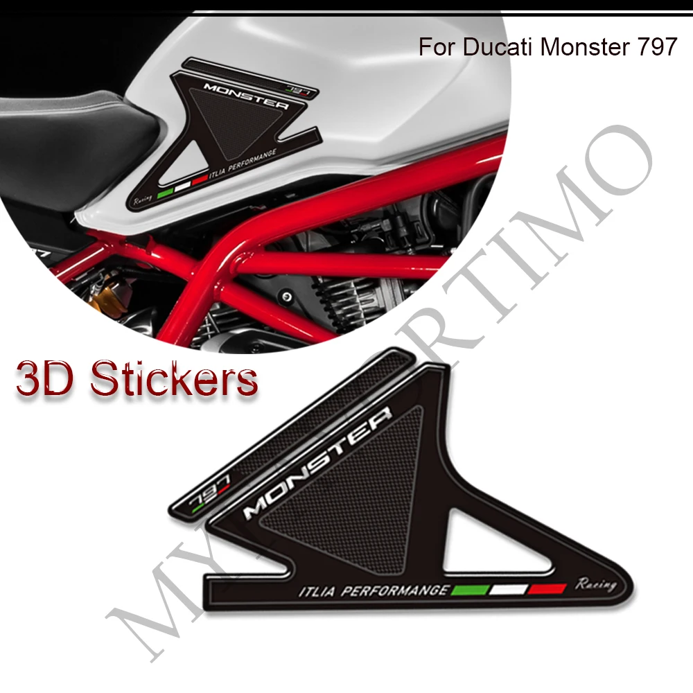 Motorcycle For Ducati Monster 797 Tank Pad Grips Gas Fuel Oil Kit Knee Fairing Fender Protection 3D Stickers Decals
Motorcycle For Ducati Monster 797 Tank Pad Grips Gas Fuel Oil Kit Knee Fairing Fender Protection 3D Stickers Decals