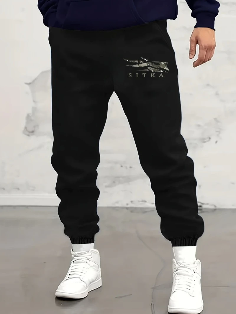 2025 Autumn and Winter Men Black Casual Sweatpants Drawstring Pockets Stylish Sita High-end Luxury Is for Both Men and Women Y2k 
2025 Autumn and Winter Men Black Casual Sweatpants Drawstring Pockets Stylish Sita High-end Luxury Is for Both Men and Women Y2k