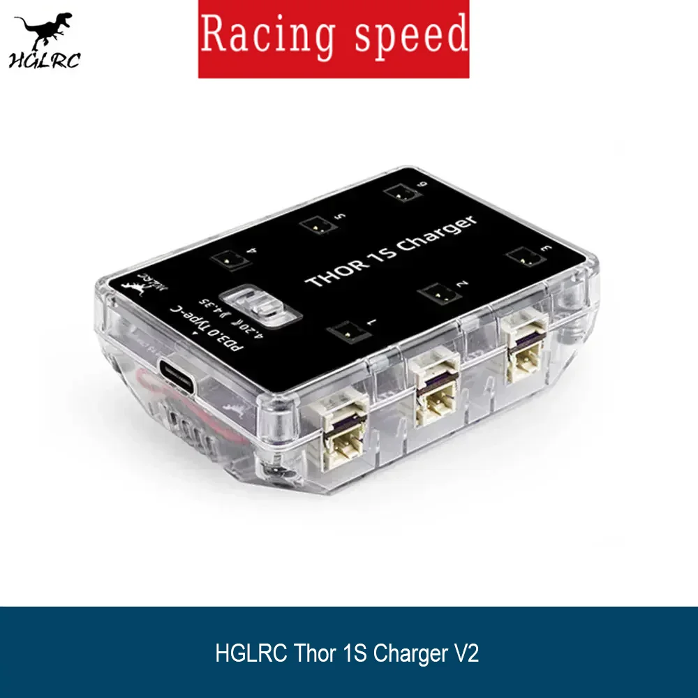 HGLRC Thor 1S Charger V2 6 Port Lithium US/EU LiPo Battery Charging Max 65W PH2.0 MX2.0 A30 BT2.0 For FPV RC Airplane Car Drone
HGLRC Thor 1S Charger V2 6 Port Lithium US/EU LiPo Battery Charging Max 65W PH2.0 MX2.0 A30 BT2.0 For FPV RC Airplane Car Drone
