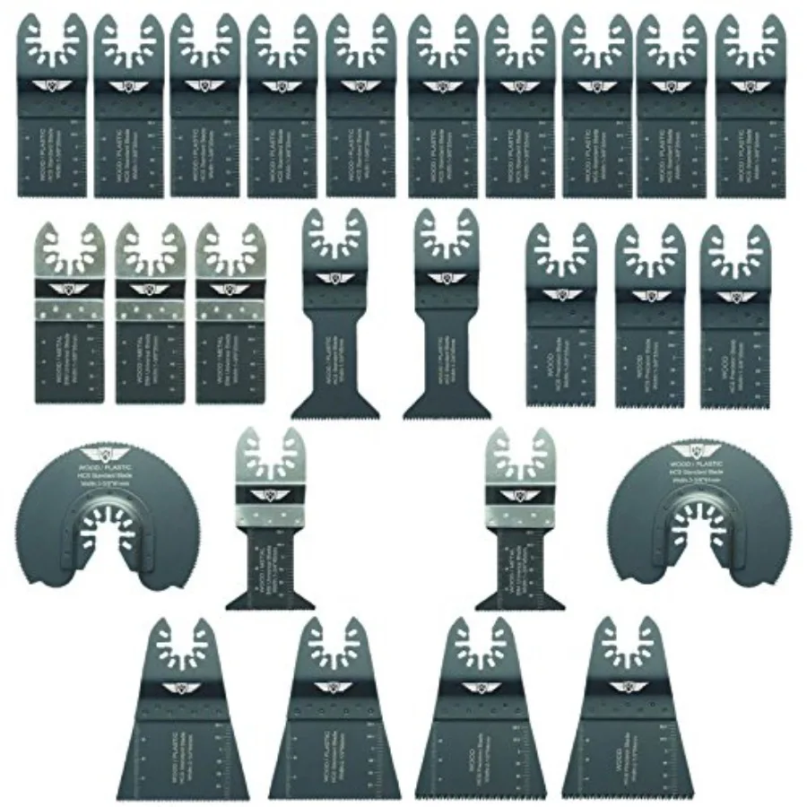 26 x FAKA26A Fast Fit Mix Blades Compatible with Dewalt Stanley Black and Decker Bosch Fein Non-StarLock Makita Milwaukee Hitac
26 x FAKA26A Fast Fit Mix Blades Compatible with Dewalt Stanley Black and Decker Bosch Fein Non-StarLock Makita Milwaukee Hitac