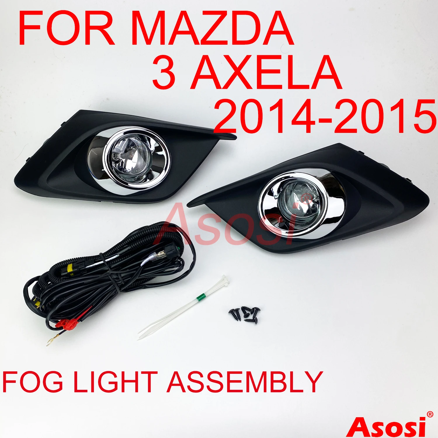 Front Bumper Fog Lights Assembly Driving Lamps For Mazda 3 Axela 2014 2015 Left Right Side Clear Glass Lens 
Front Bumper Fog Lights Assembly Driving Lamps For Mazda 3 Axela 2014 2015 Left Right Side Clear Glass Lens