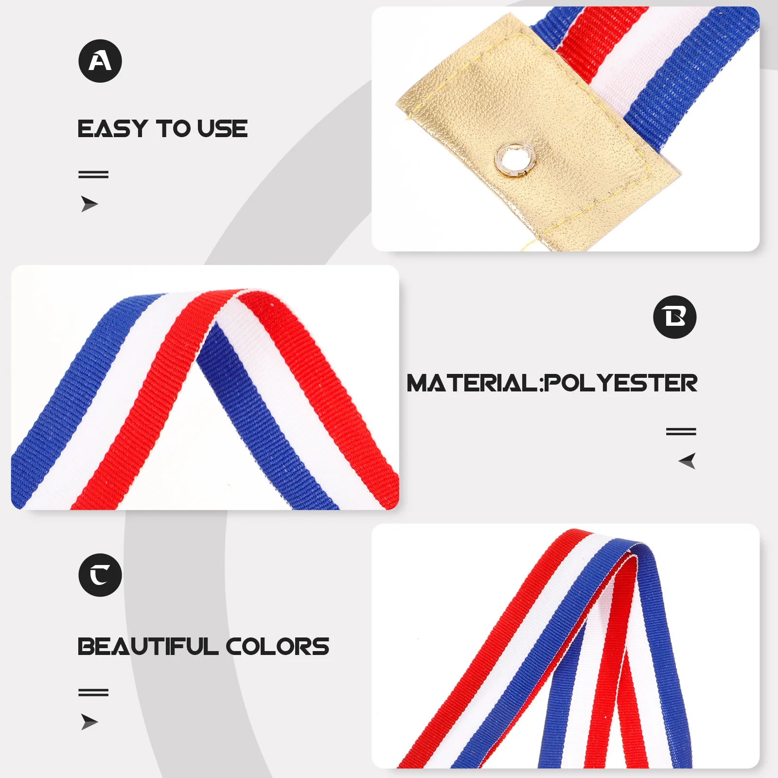 25Pcs Medal Neck Ribbons Competition Lanyards for Sports Events School Awards Multi-Functional Honor Recognition
25Pcs Medal Neck Ribbons Competition Lanyards for Sports Events School Awards Multi-Functional Honor Recognition