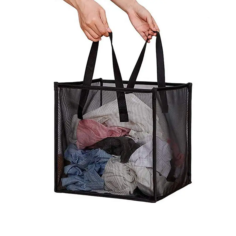 Pop Up Laundry Baskets, Mesh Collapsible Laundry Hampers Storage with Handle, Foldable Great for College Dorm, Travel Organizer
Pop Up Laundry Baskets, Mesh Collapsible Laundry Hampers Storage with Handle, Foldable Great for College Dorm, Travel Organizer