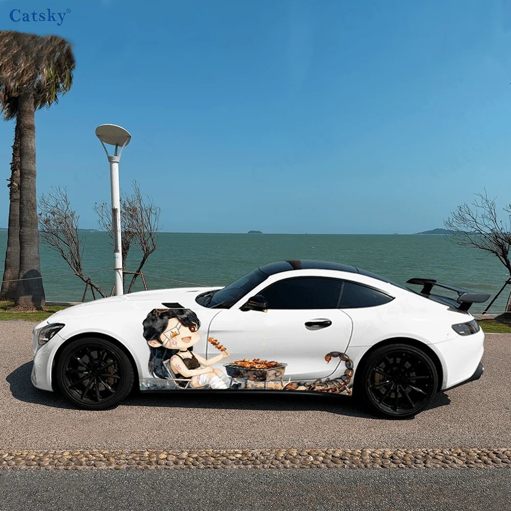 Cute Girl Scorpion Barbecue Car Vinyl Wraps Decal Self-adhesive PVC Sticker Suitable for Trucks SUV Decor Auto Accessories Gift
Cute Girl Scorpion Barbecue Car Vinyl Wraps Decal Self-adhesive PVC Sticker Suitable for Trucks SUV Decor Auto Accessories Gift