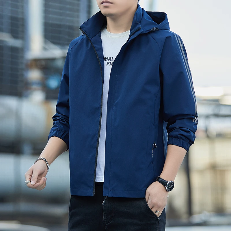 Casual Outwear Windbreaker Men's Clothing Top Men Jacket Autumn Hooded Outdoor Jacket Waterproof Sportswear Man Hoodie Coat
Casual Outwear Windbreaker Men's Clothing Top Men Jacket Autumn Hooded Outdoor Jacket Waterproof Sportswear Man Hoodie Coat