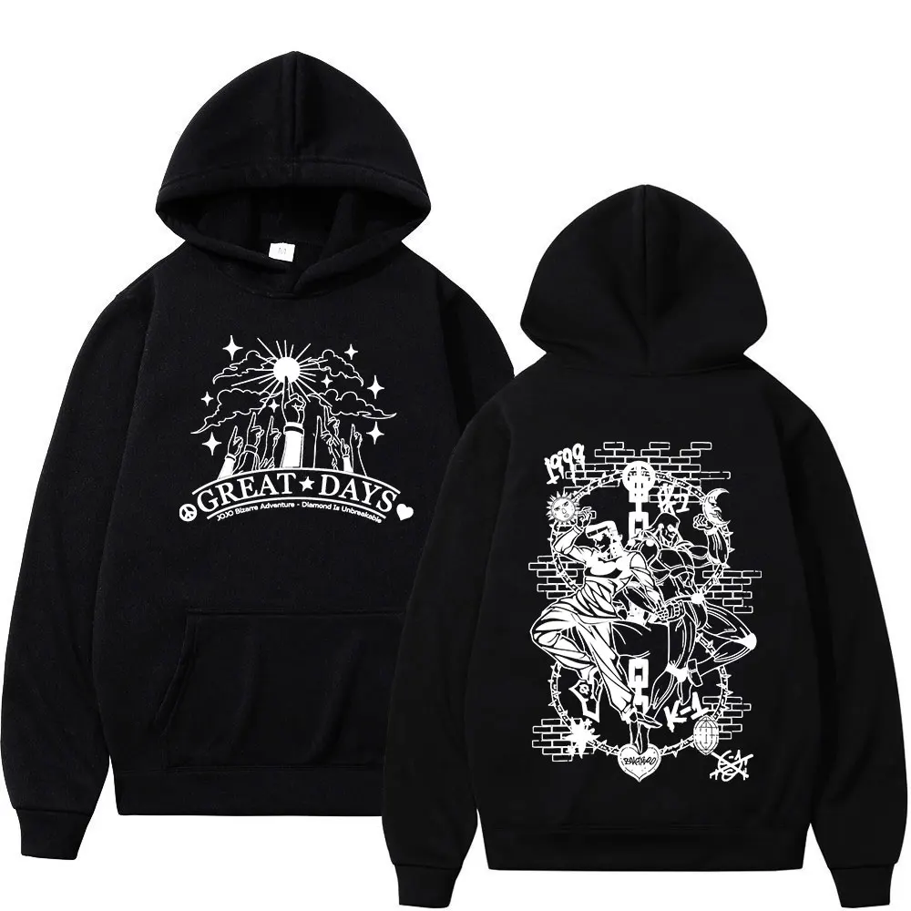 Anime Jojo Bizarre Adventure Higashikata Josuke Great Days Hoodies Men Clothing Fashion Hooded Sweatshirts Long Sleeve Pullovers
Anime Jojo Bizarre Adventure Higashikata Josuke Great Days Hoodies Men Clothing Fashion Hooded Sweatshirts Long Sleeve Pullovers