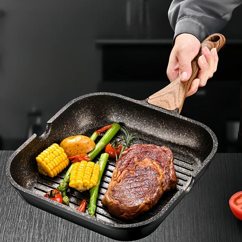 Каменная сковорода Mcirco с антипригарным покрытием, сковорода с гранитным покрытием для индукционной плиты, газовая плита, омлет, блины,teakPizza, инструменты для приготовления пищи
Каменная сковорода Mcirco с антипригарным покрытием, сковорода с гранитным покрытием для индукционной плиты, газовая плита, омлет, блины,teakPizza, инструменты для приготовления пищи