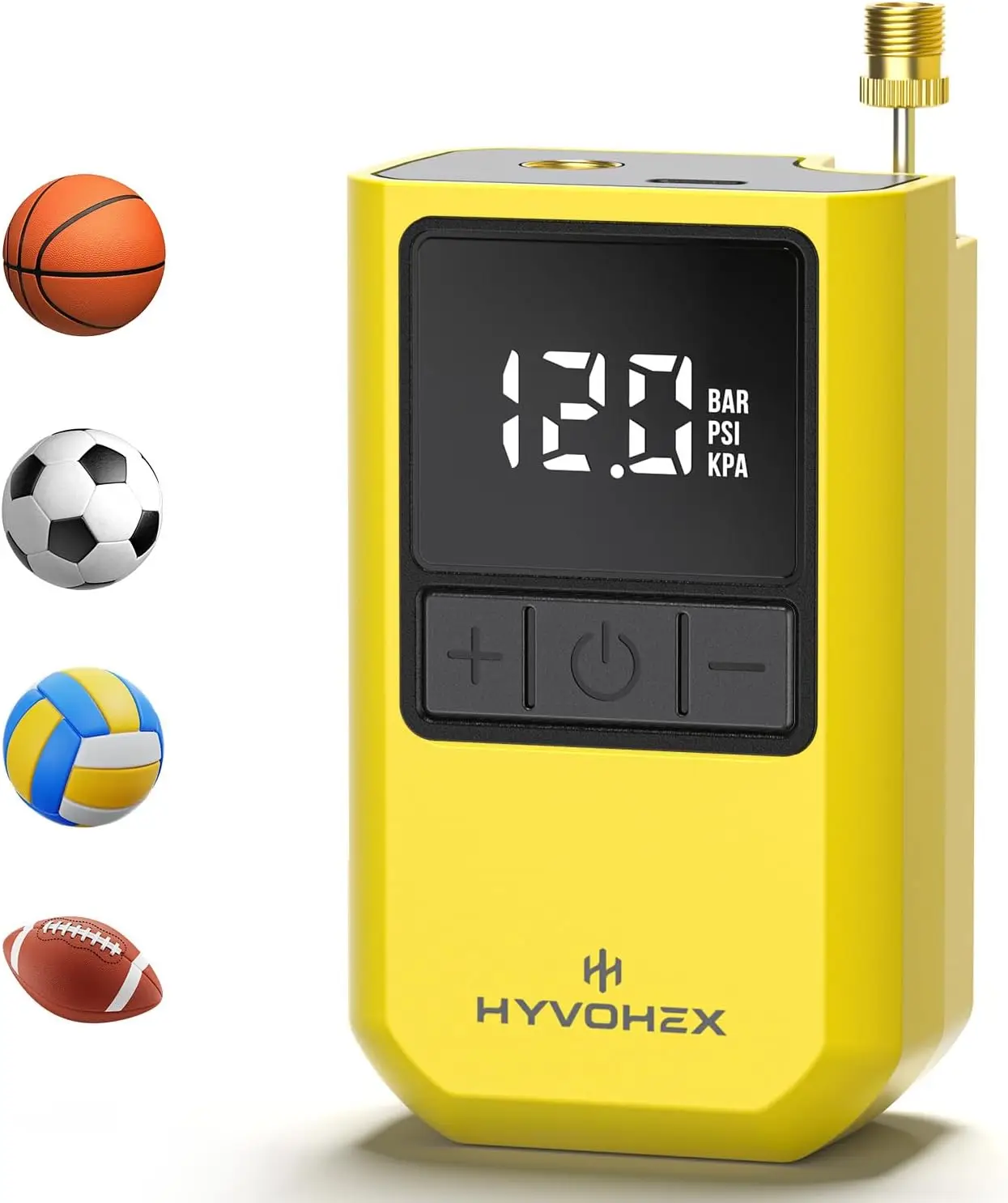 Portable Electric Ball Pump with Digital Display, Auto Shut-Off, USB-C Rechargeable for Basketball, Soccer, Volleyball
Portable Electric Ball Pump with Digital Display, Auto Shut-Off, USB-C Rechargeable for Basketball, Soccer, Volleyball