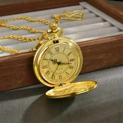 Fashionable Golden Roman Numeral Quartz Pocket Watch Large Bracelet Gift Pocket Watch Fashionable Golden Roman Numeral Quartz Pocket Watch Large Bracelet Gift Pocket Watch