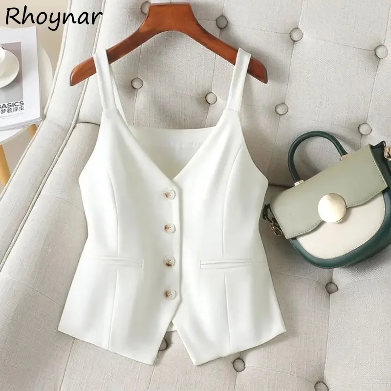 Cropped Vests Women Spring Office Ladies Thin Button Slimming Korean Style High Street Elegant Temperament Leisure All-match
Cropped Vests Women Spring Office Ladies Thin Button Slimming Korean Style High Street Elegant Temperament Leisure All-match