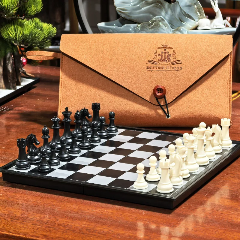 32cm Large Magnetic Foldable International Chess Set Portable Travel Chess Board with Storage Bag,Family Indoor Entertainment
32cm Large Magnetic Foldable International Chess Set Portable Travel Chess Board with Storage Bag,Family Indoor Entertainment