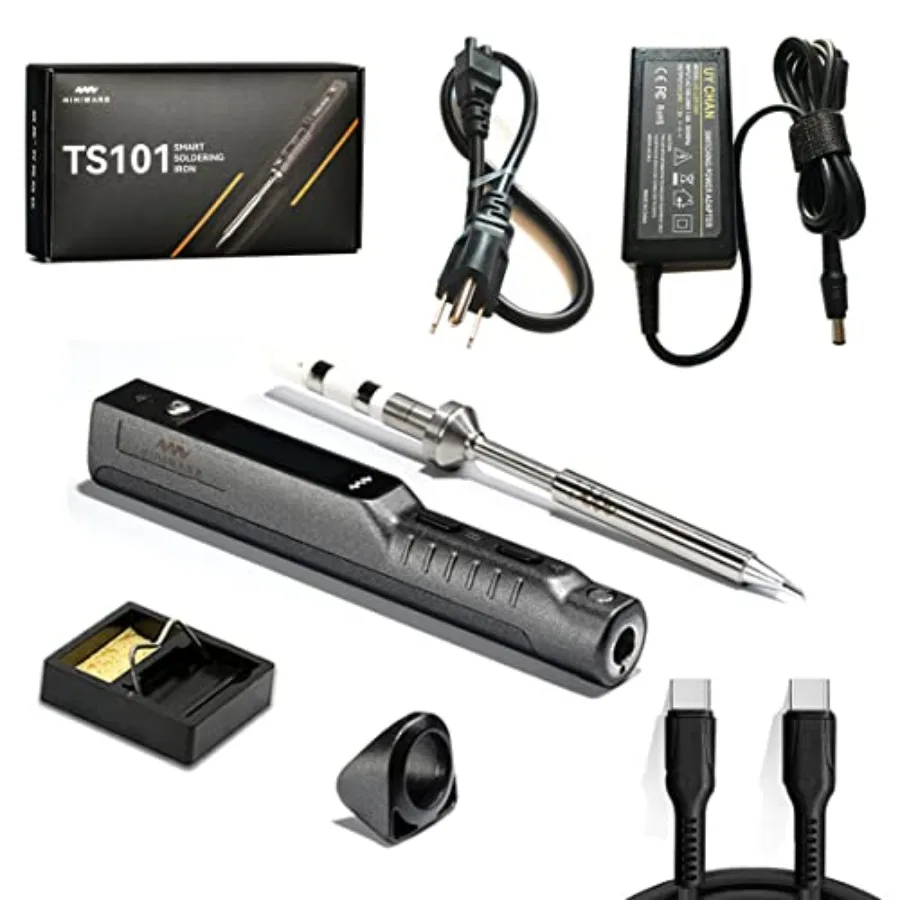 Original Soldering Pen Upgraded from TS100 DC 65W PD 45W Power Programmable Smart Mini Electric Portable Soldering Iron Station
Original Soldering Pen Upgraded from TS100 DC 65W PD 45W Power Programmable Smart Mini Electric Portable Soldering Iron Station