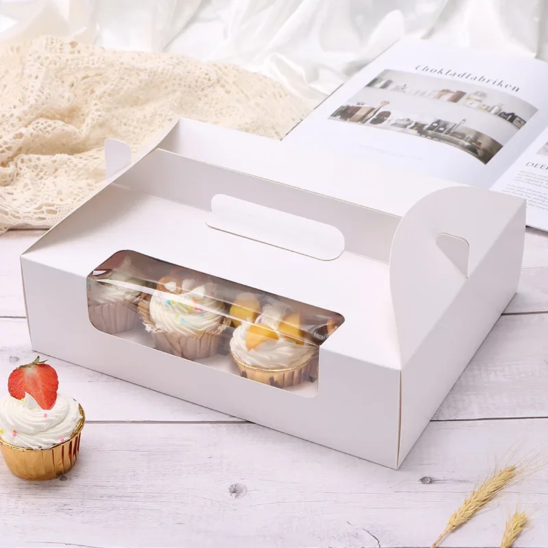 10pcs 12holes White Clear Window Cupcake Boxes Muffin Cake Chocolate Packaging Box for Christmas Birthday Party
10pcs 12holes White Clear Window Cupcake Boxes Muffin Cake Chocolate Packaging Box for Christmas Birthday Party