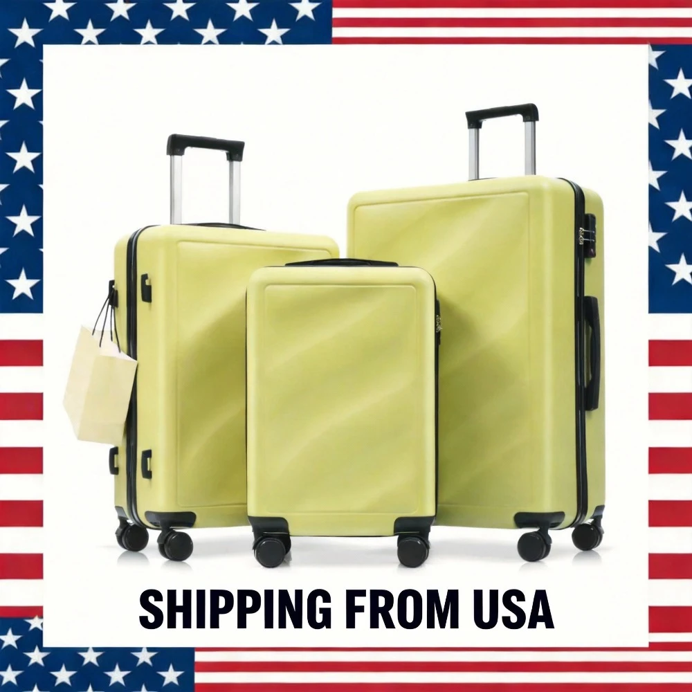 (20"/24"/28") 3Piece Luggage Set, Lightweight Durable ABS Suitcases Carry-on & Checked Travel Luggage
(20"/24"/28") 3Piece Luggage Set, Lightweight Durable ABS Suitcases Carry-on & Checked Travel Luggage