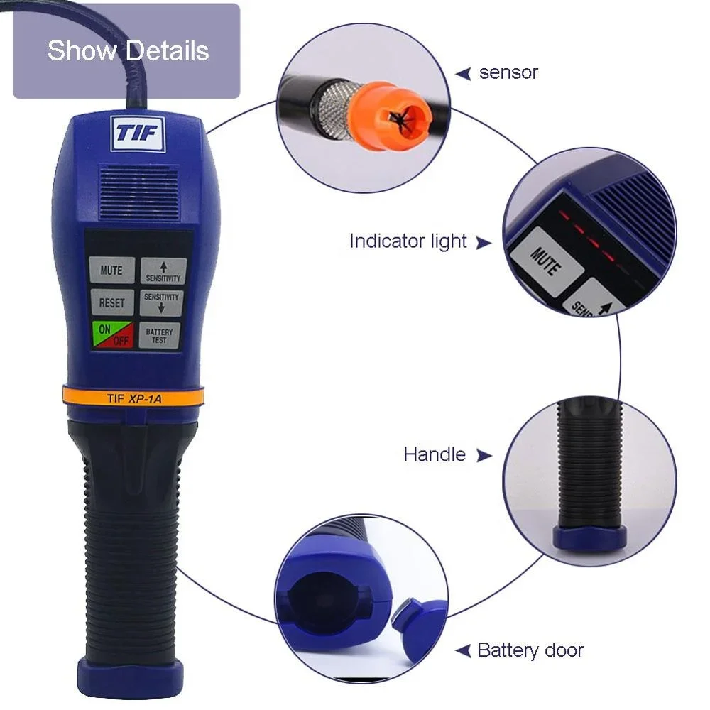 For XP-1A Portable R134a R22 Refrigerant Gas Leak and Halogen Gas Leak Detector for SF6 Six Sulfur Fluoride Gas leak Detector
For XP-1A Portable R134a R22 Refrigerant Gas Leak and Halogen Gas Leak Detector for SF6 Six Sulfur Fluoride Gas leak Detector