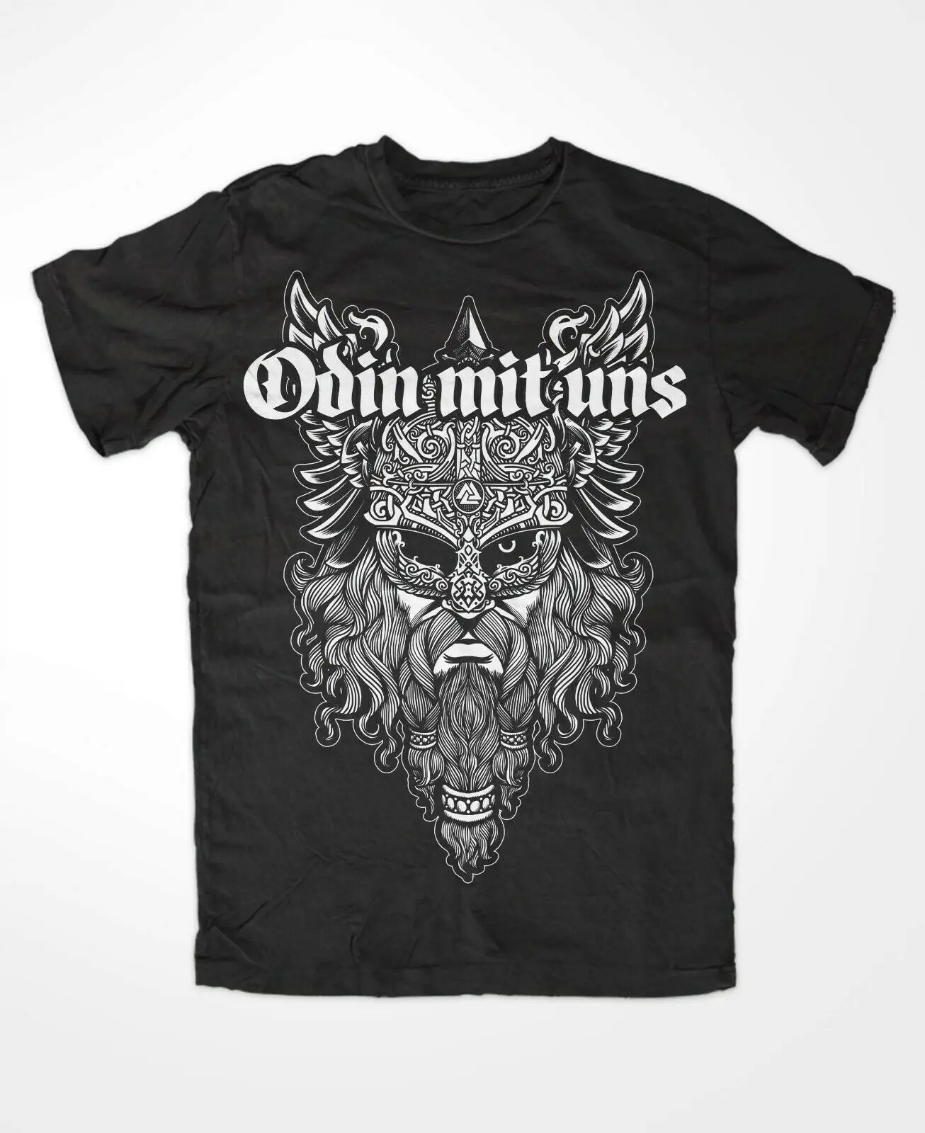 Odin Mit Uns T-Shirt Wolf Odins , Viking , Walhalla Men's Short Sleeve 100% Cotton Casual T-shirts Loose Top Size S-3XL
Odin Mit Uns T-Shirt Wolf Odins , Viking , Walhalla Men's Short Sleeve 100% Cotton Casual T-shirts Loose Top Size S-3XL