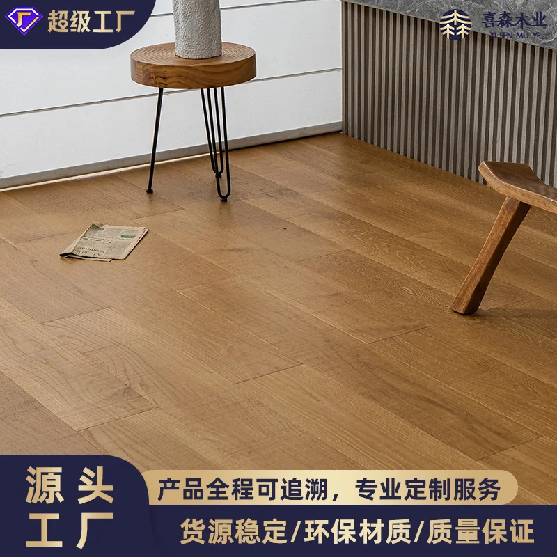 European oak multi-layer solid wood flooring, pure solid wood flat buckle, self-paving log wind, Nanxun factory bedroom special
European oak multi-layer solid wood flooring, pure solid wood flat buckle, self-paving log wind, Nanxun factory bedroom special
