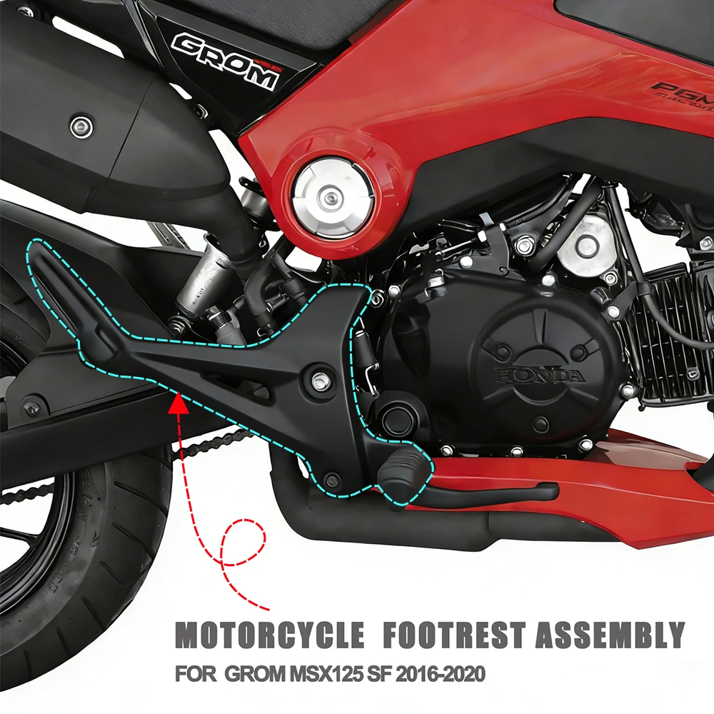 Right and Left Side Footpegs Footrest Set Kit Fit for 2016-2020 Honda Grom Msx125 SF
Right and Left Side Footpegs Footrest Set Kit Fit for 2016-2020 Honda Grom Msx125 SF