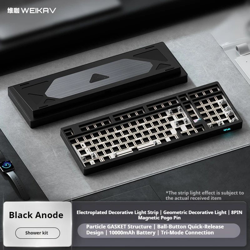 Weikav Max102 Aluminum Alloy Mechanical Keyboard Three Mode Qmk Wireless Bluetooth Customized Large Configuration 101 Key Kit
Weikav Max102 Aluminum Alloy Mechanical Keyboard Three Mode Qmk Wireless Bluetooth Customized Large Configuration 101 Key Kit