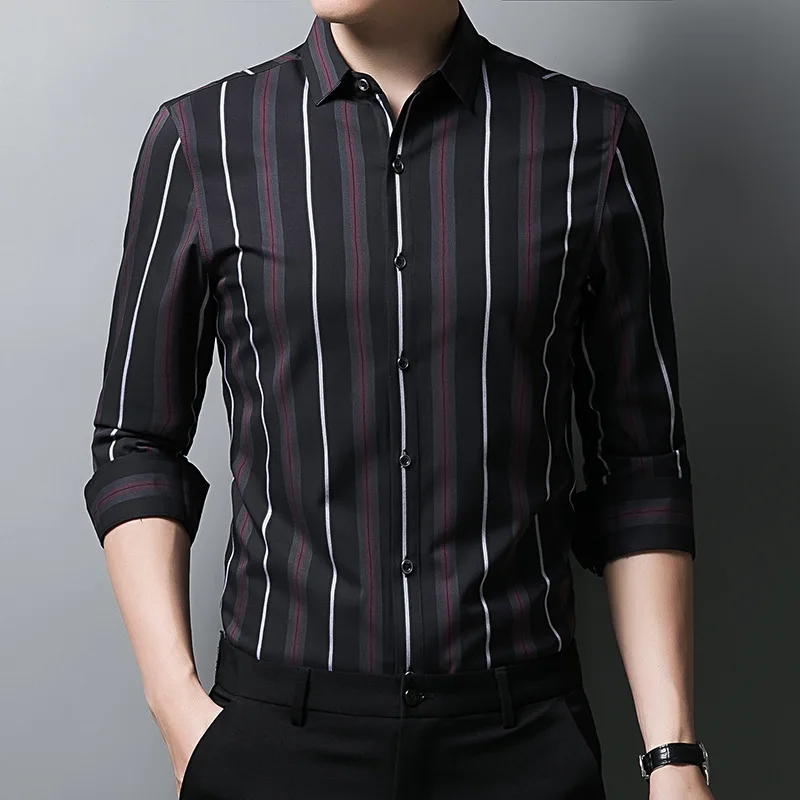 Men's Trendy Long Sleeve Striped Shirt Autumn Fashion Wide Stripe Embroidery Loose Fit Casual Shirt Male Autumn Fashion
Men's Trendy Long Sleeve Striped Shirt Autumn Fashion Wide Stripe Embroidery Loose Fit Casual Shirt Male Autumn Fashion