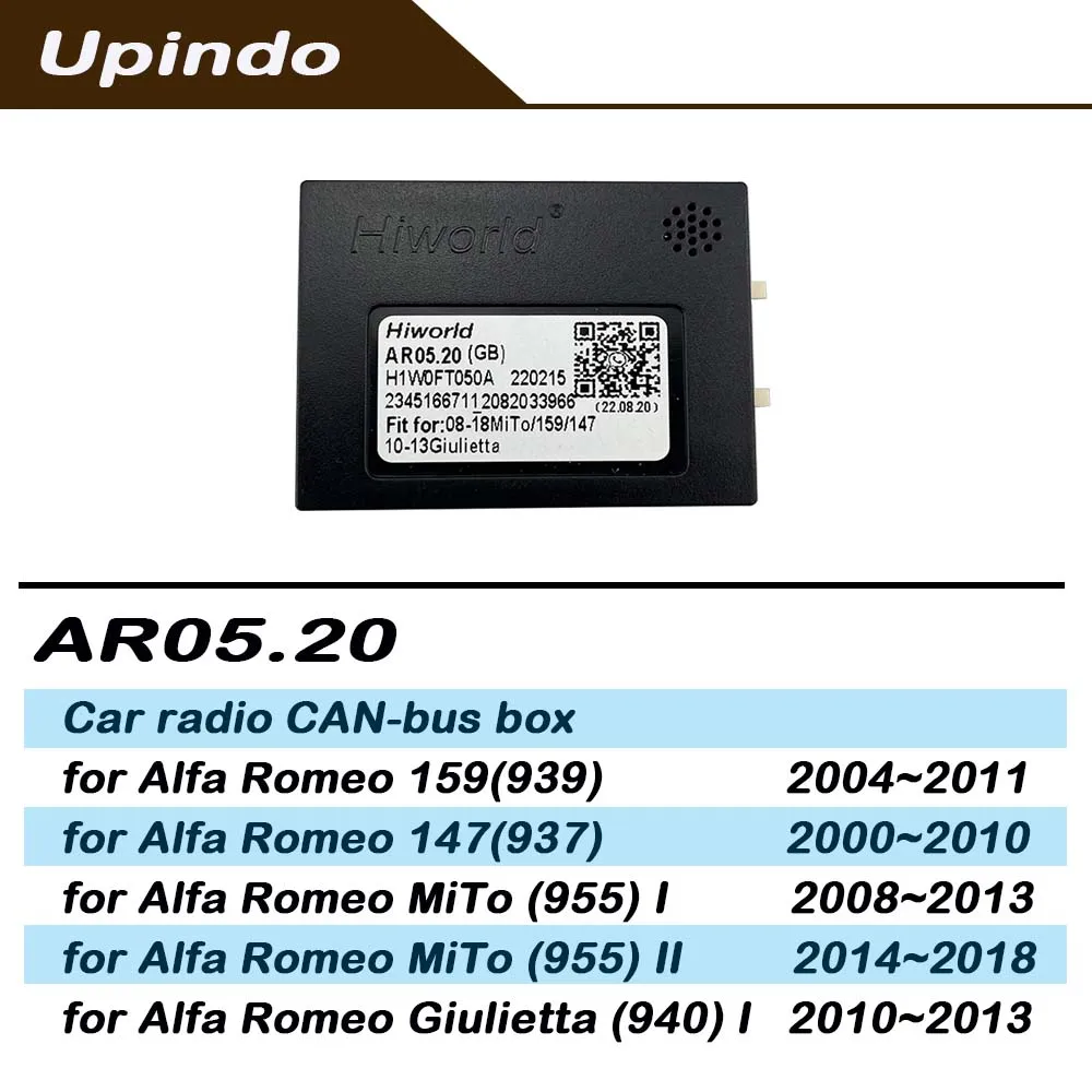 OEM Android Car Radio Head Unit CAN Bus Decoder Adapter for Alfa Romeo MiTo Giulietta 955 940 159 939 147 937 937 Multimedia